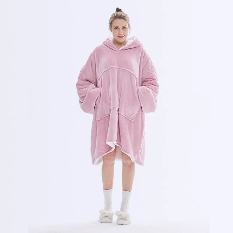 Comfy Oversized Blanket-Hoodie