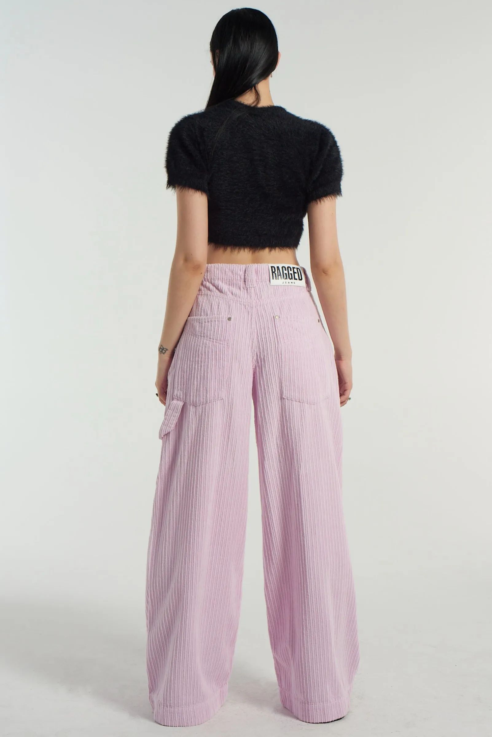 Cord Sweeper Jean - Pink