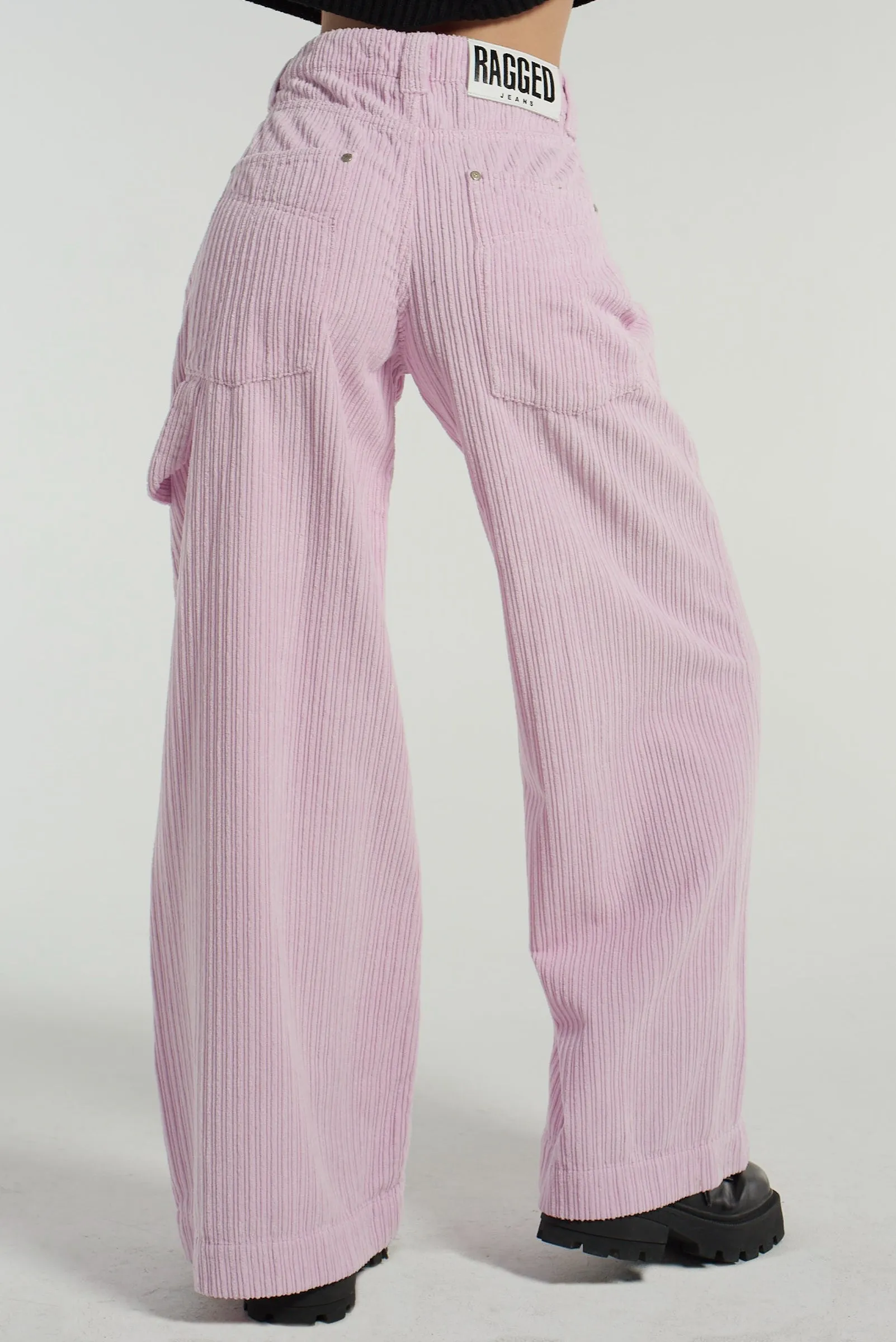 Cord Sweeper Jean - Pink