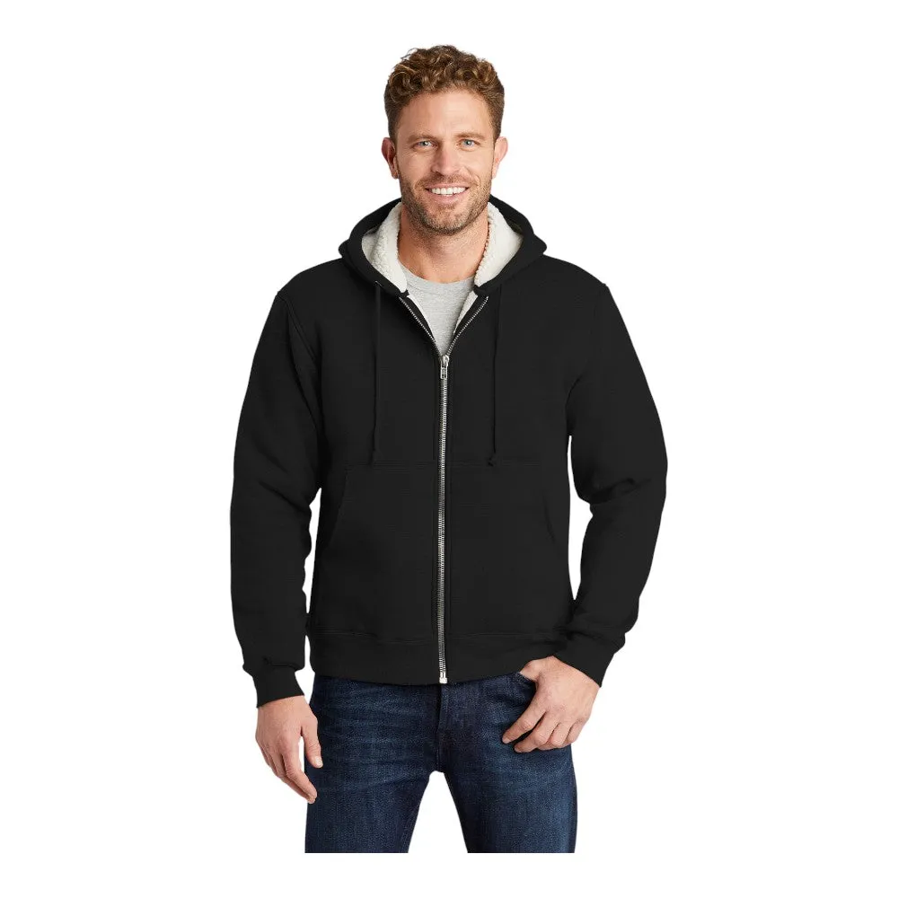 CornerStone Heavyweight Sherpa Lined Hooded Fleece Jacket CS625