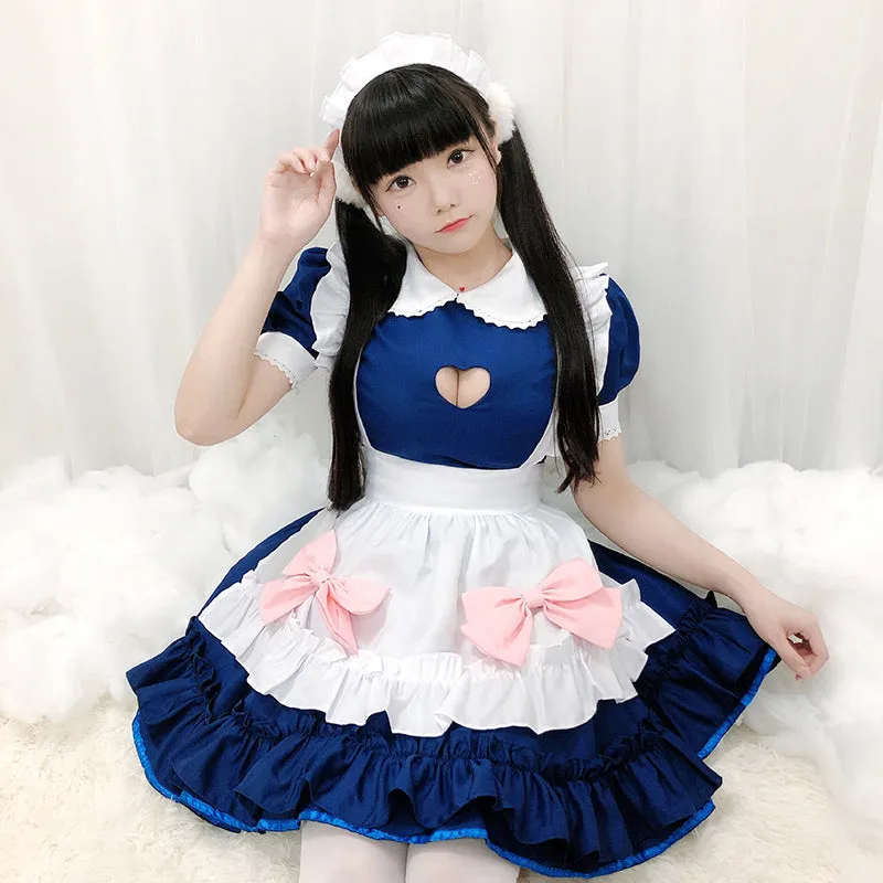 cosplay blue maid dress  PL52363