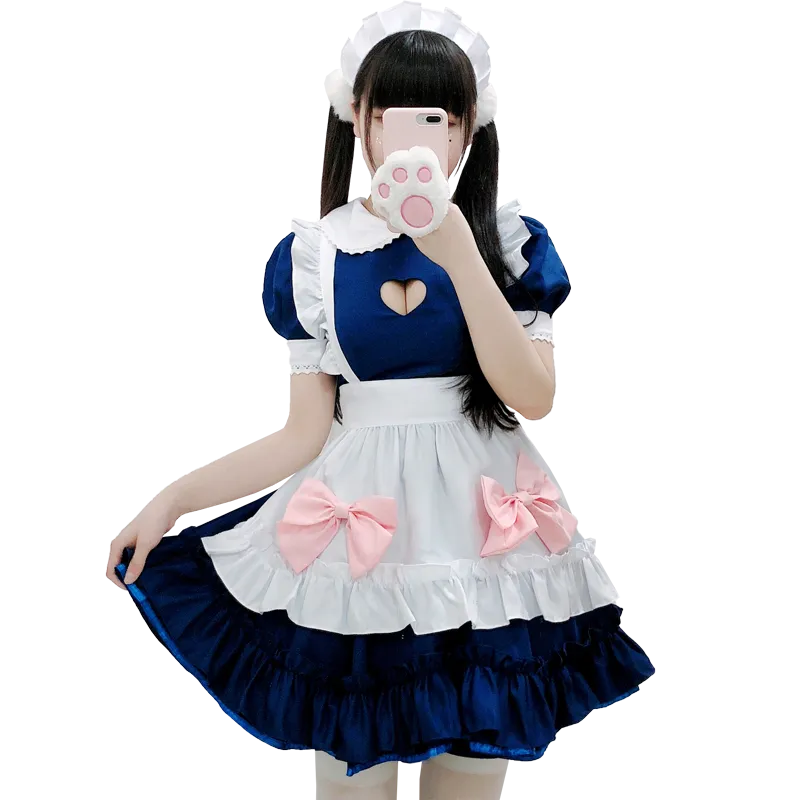 cosplay blue maid dress  PL52363