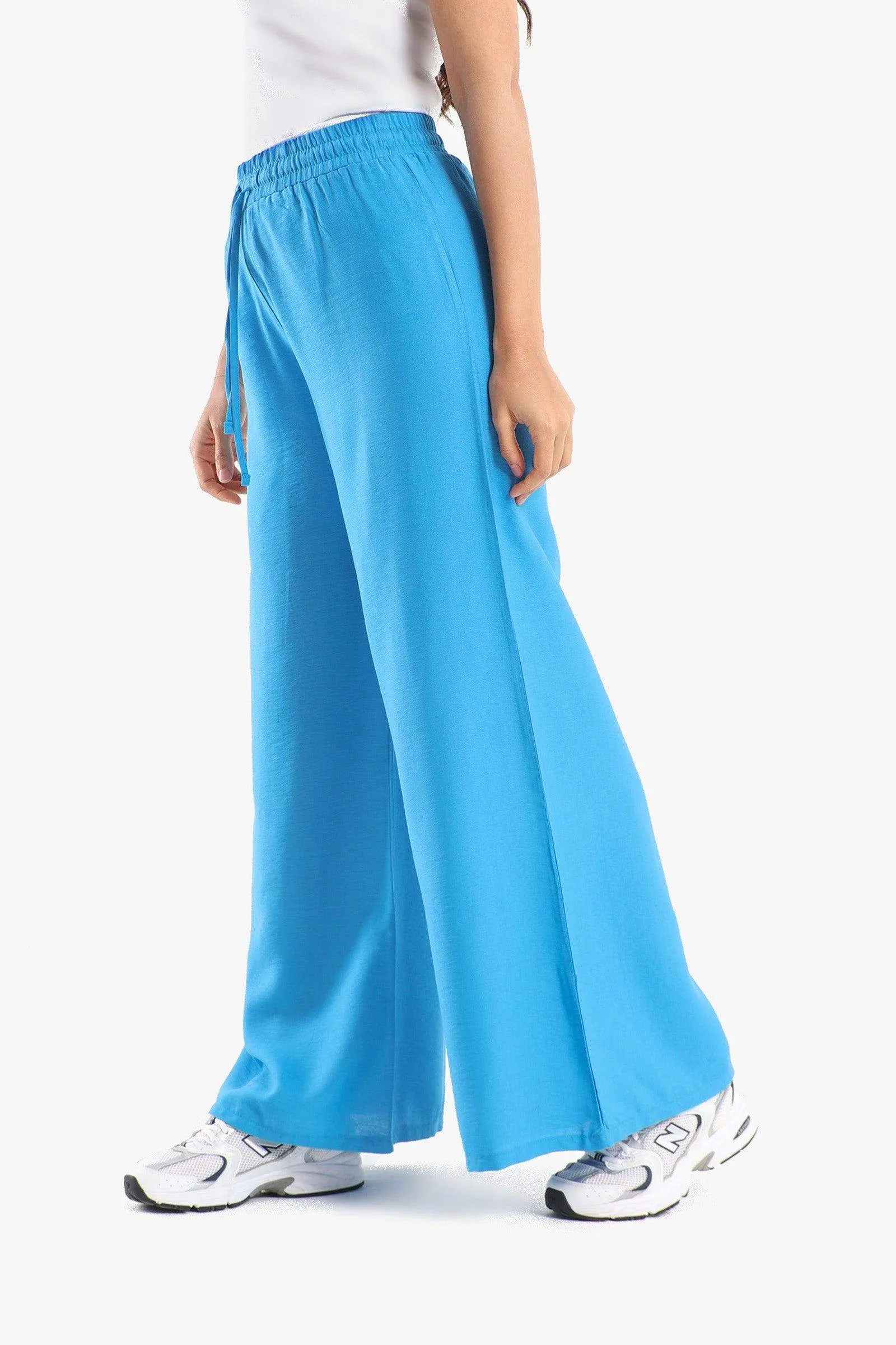 Cotton Wide Leg Lounge Pants