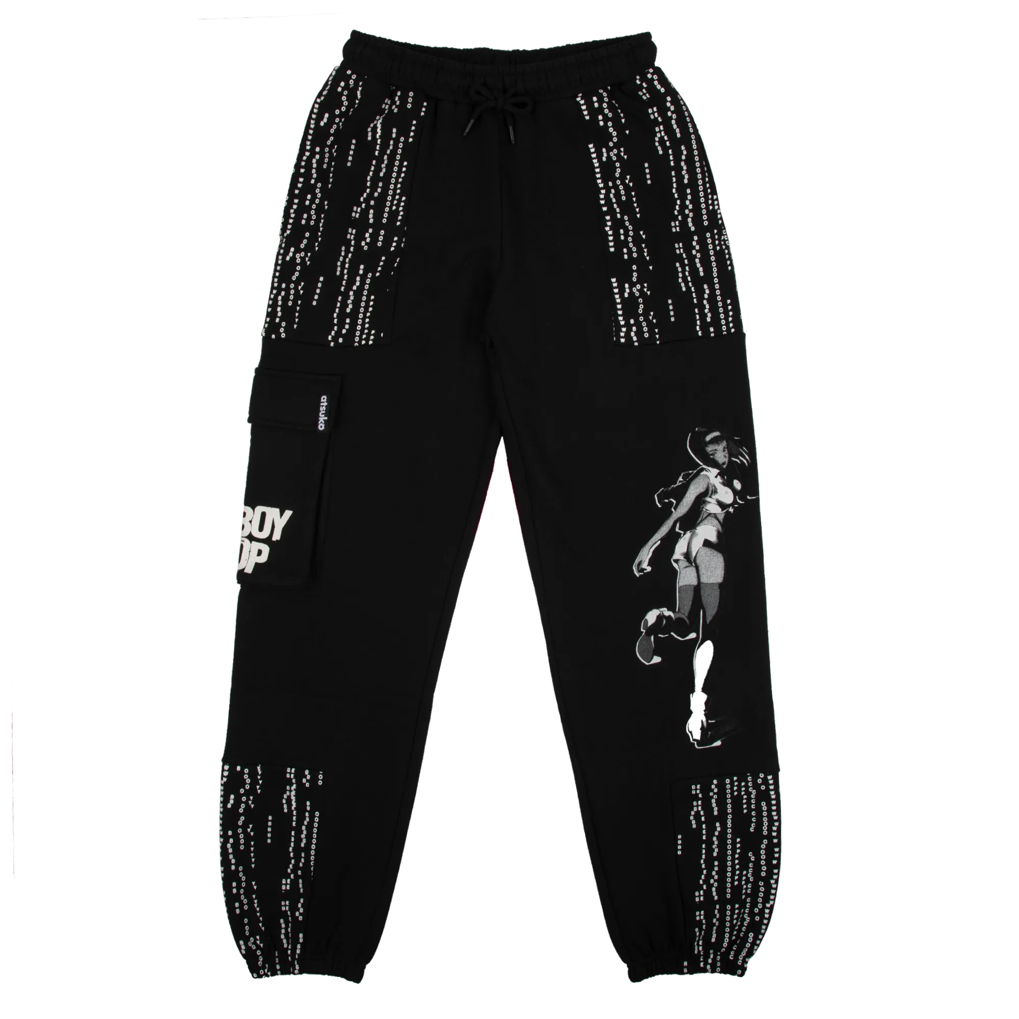 Cowboy Bebop Black Cargo Sweatpant