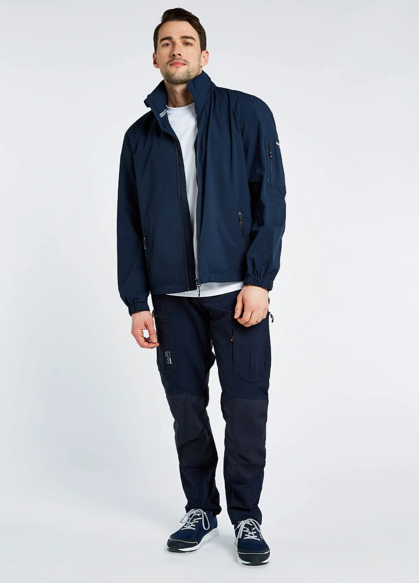 Croatia Men's Fleece-lined Crew Jacket - Navy