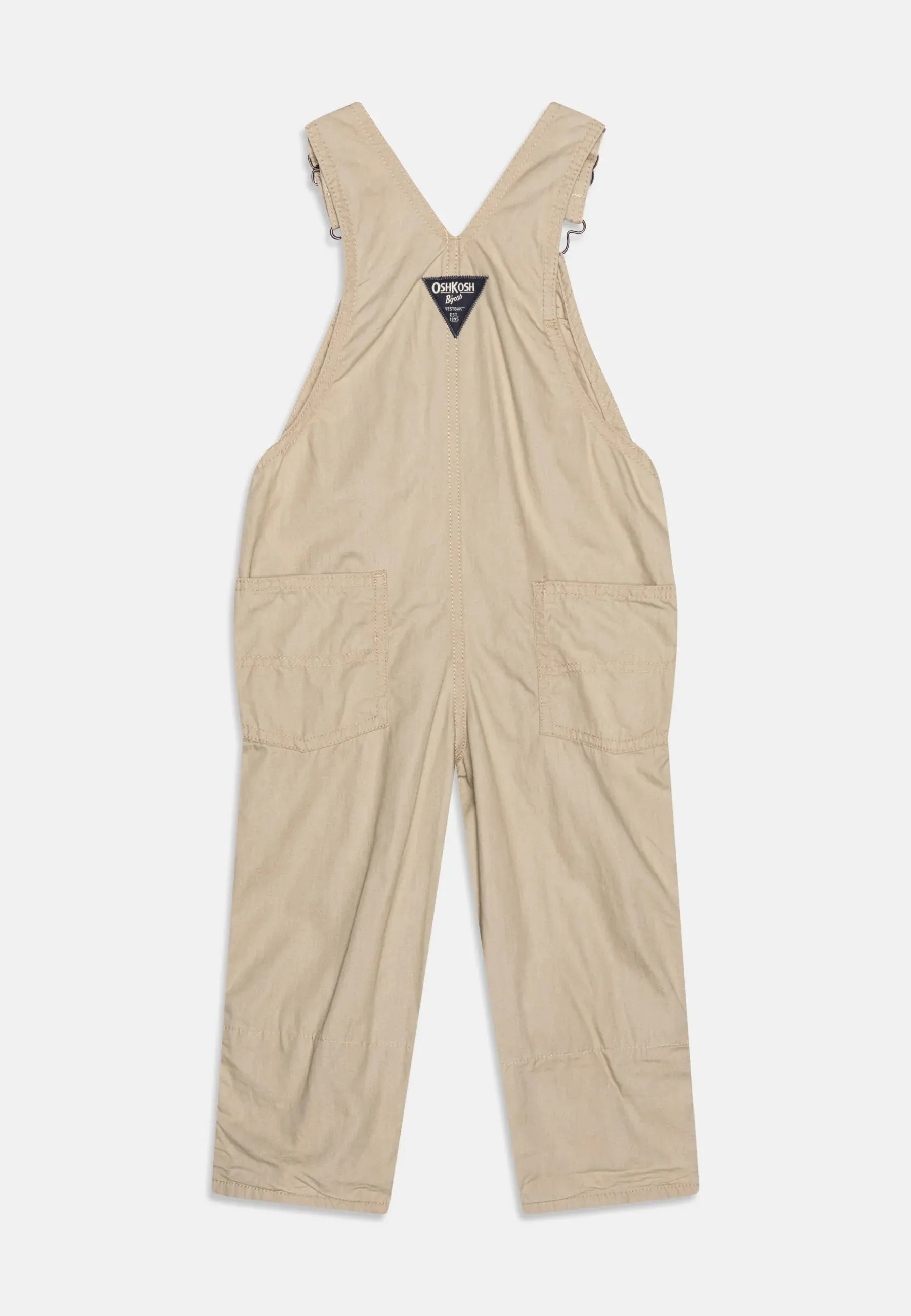 CRT Fold Check Light Khaki Full Length Overalls Dungaree 12110