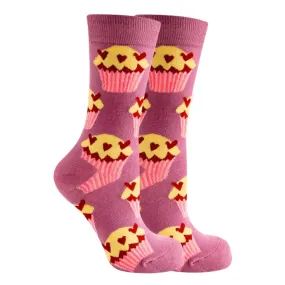 Cupcakes with Love Patterned Socks from the Sock Panda