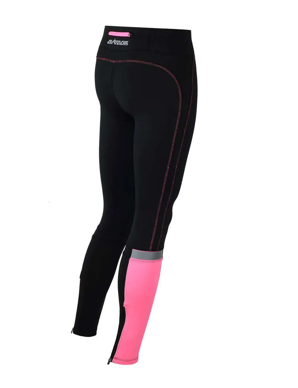 Damen Laufhose Tight Lang Pink Setprodukt