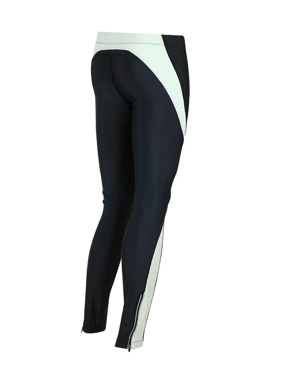 Damen Laufhose Tight Lang Pro Schwarz-Grau Setprodukt