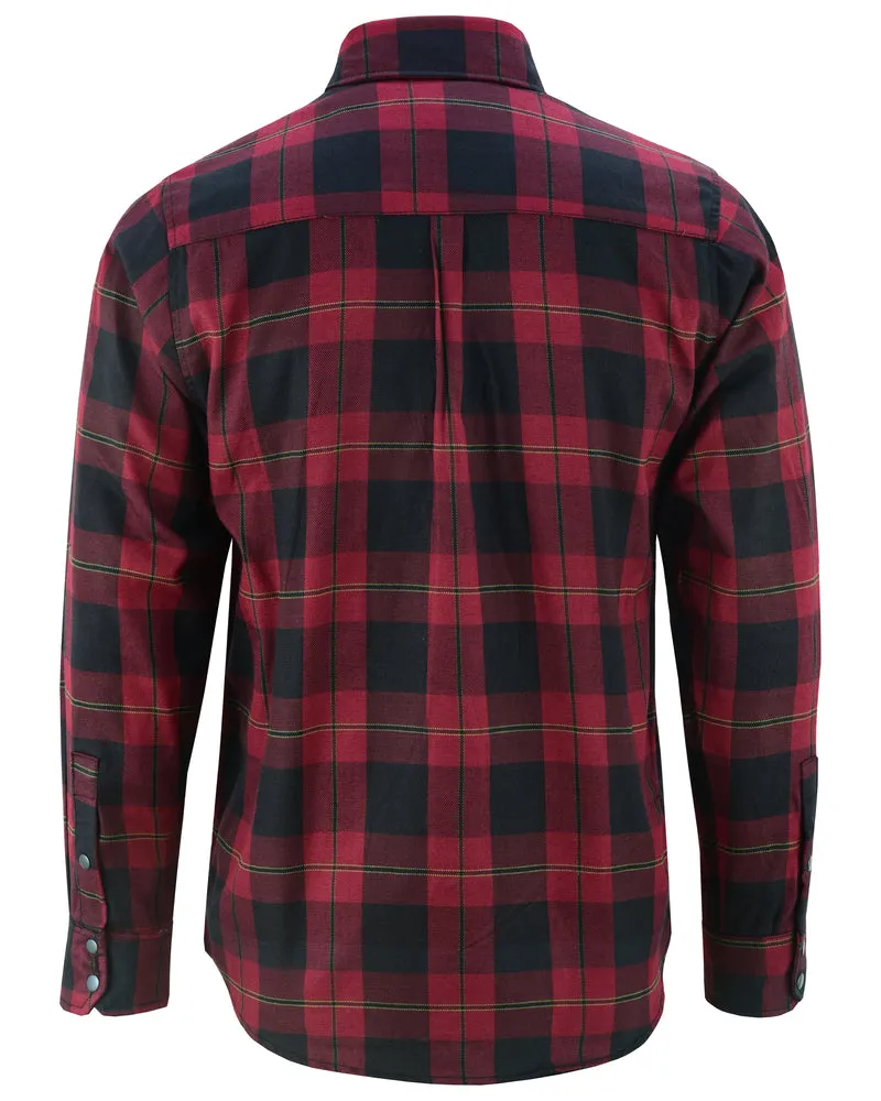 Daniel Smart Flannel Shirt - Red and Black