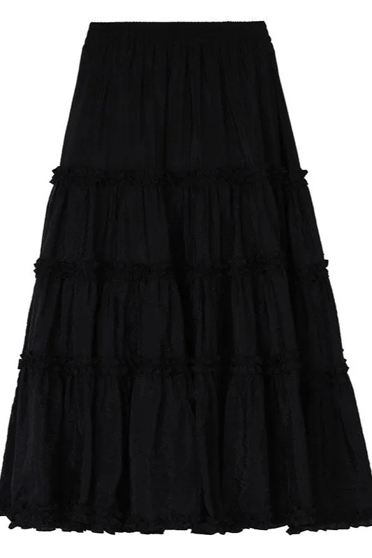 Dreamy maxi cake skirt | 4 color