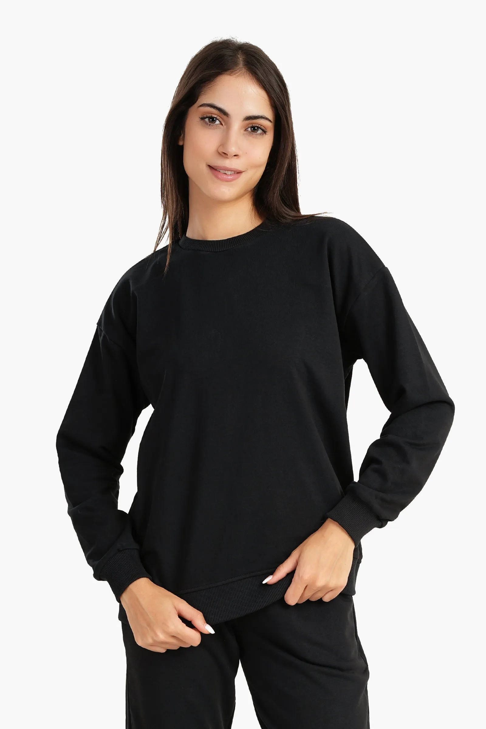 Drop Shoulder Lounge Sweatshirt