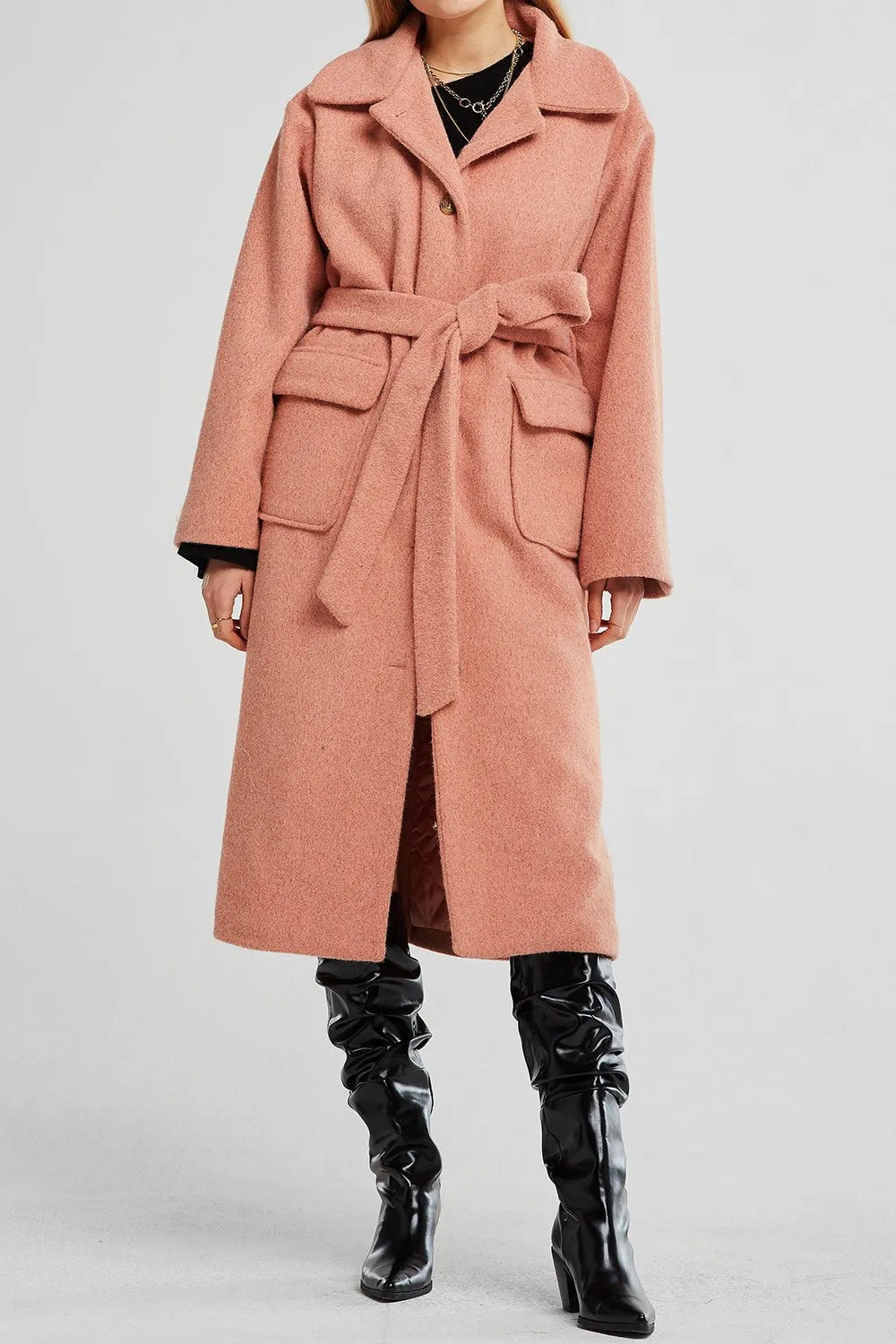 Eleanor Wide Collar Long Coat