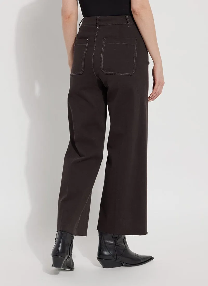 Erin Wide Leg Denim- Double Espresso (28" Inseam)