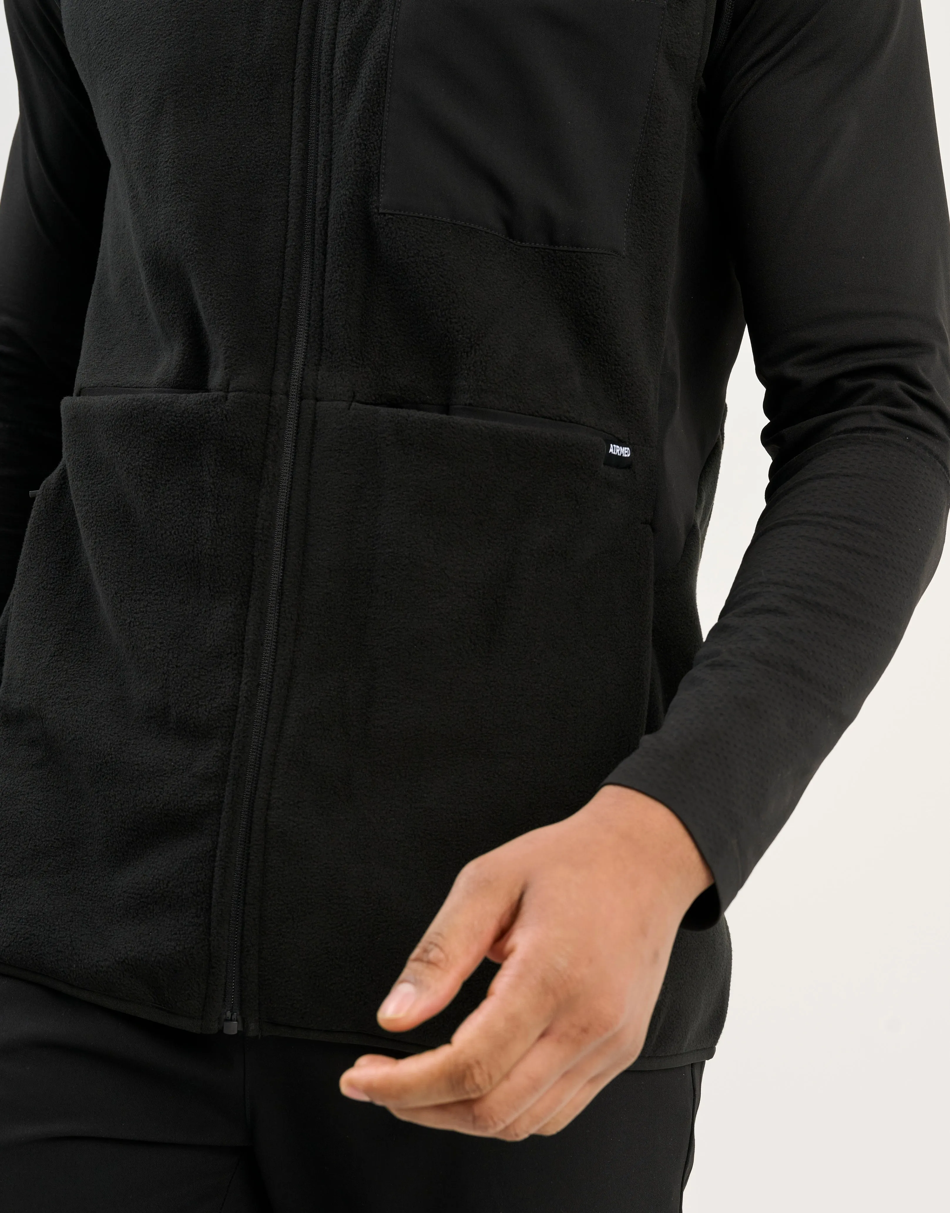 Essential Fleece Vest - Black