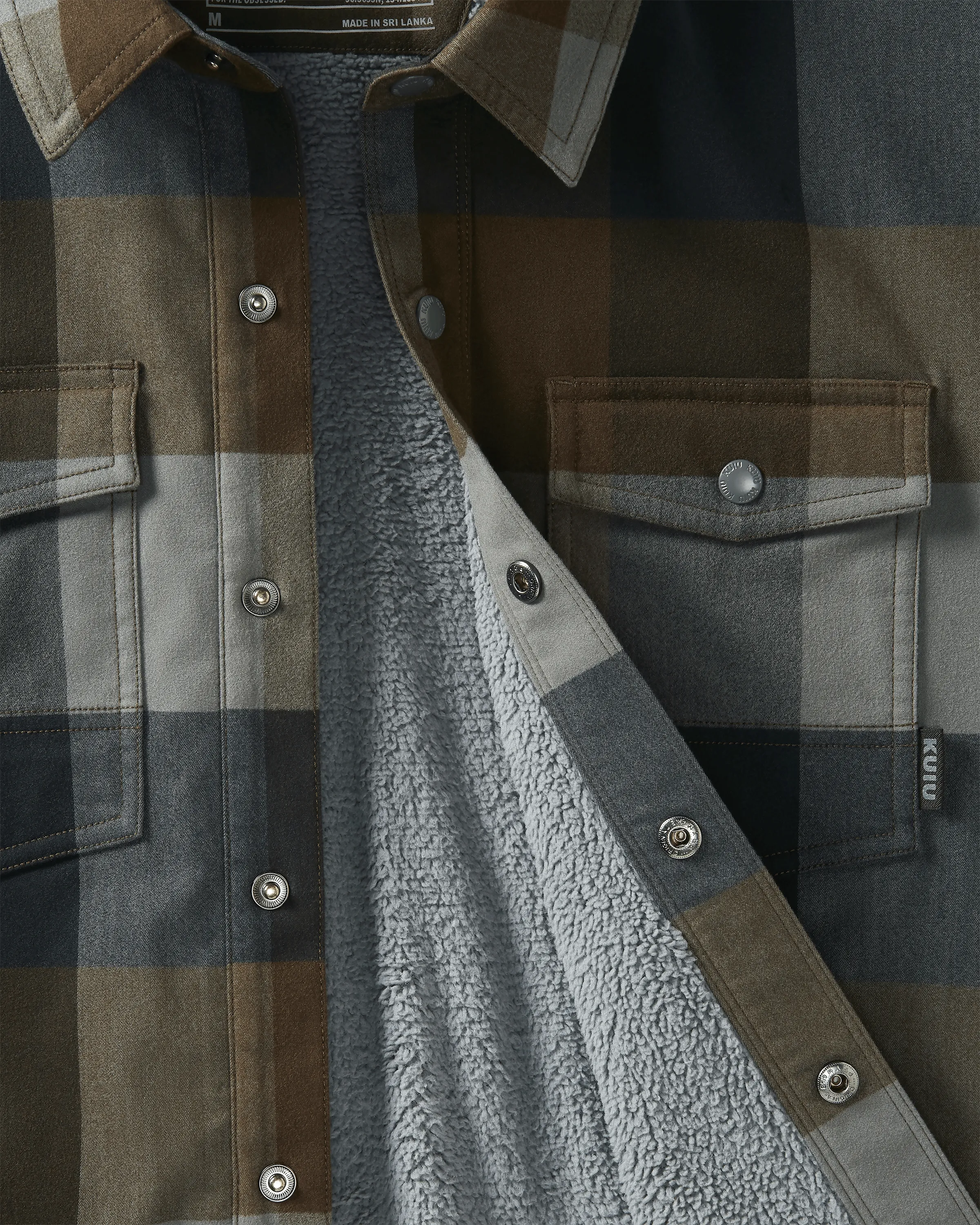 Field Flannel Fleece Shirt Jacket | Vias Plaid