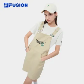 FILA FUSION INLINE CULTURE Women Overalls (Jumpsuit Dress) in Light Khaki