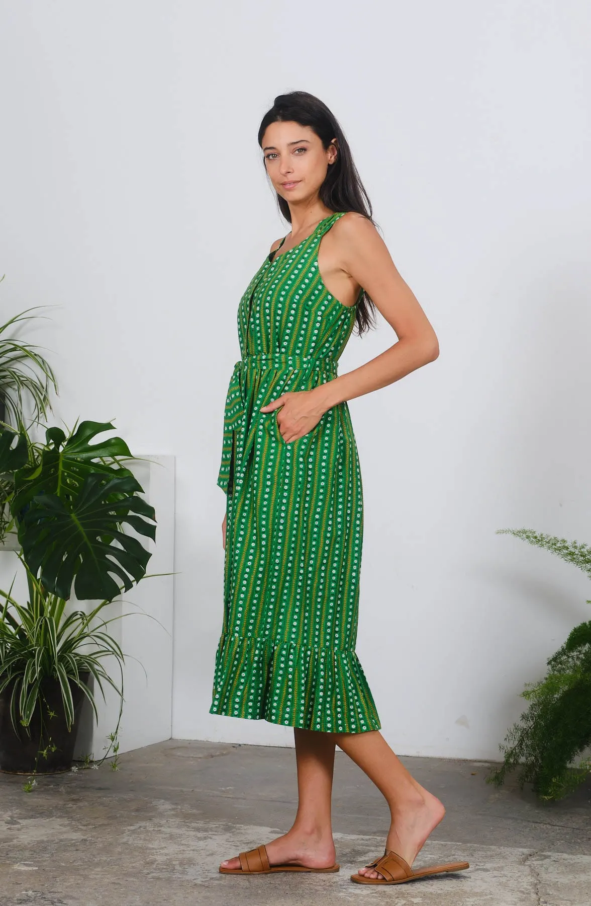 Finola Dress in Daisy Chain Print