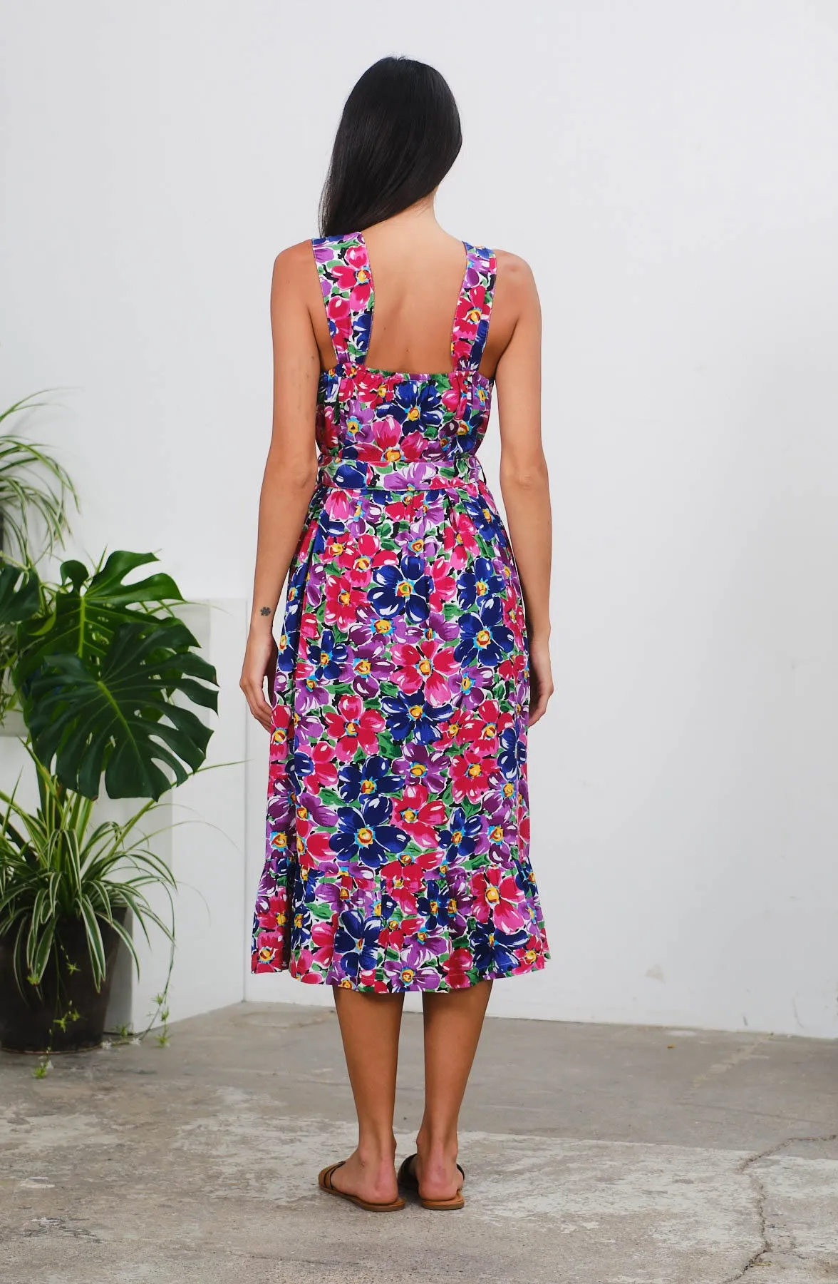 Finola Dress in Floral Garden Print