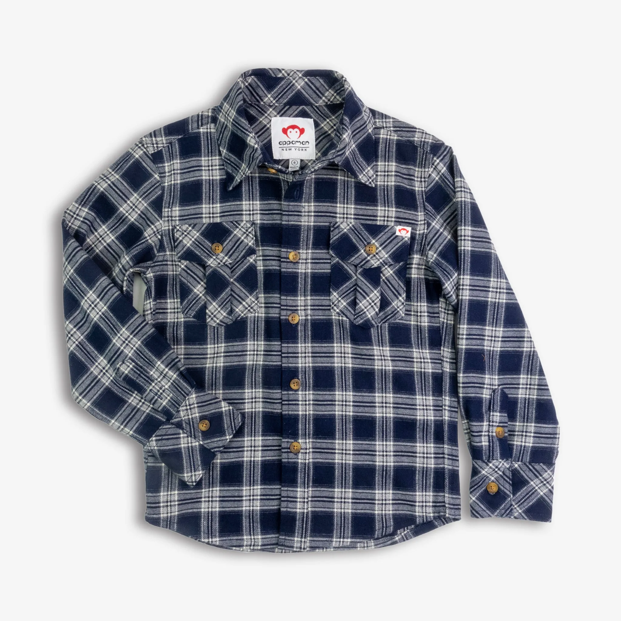 Flannel Shirt | Navy Plaid