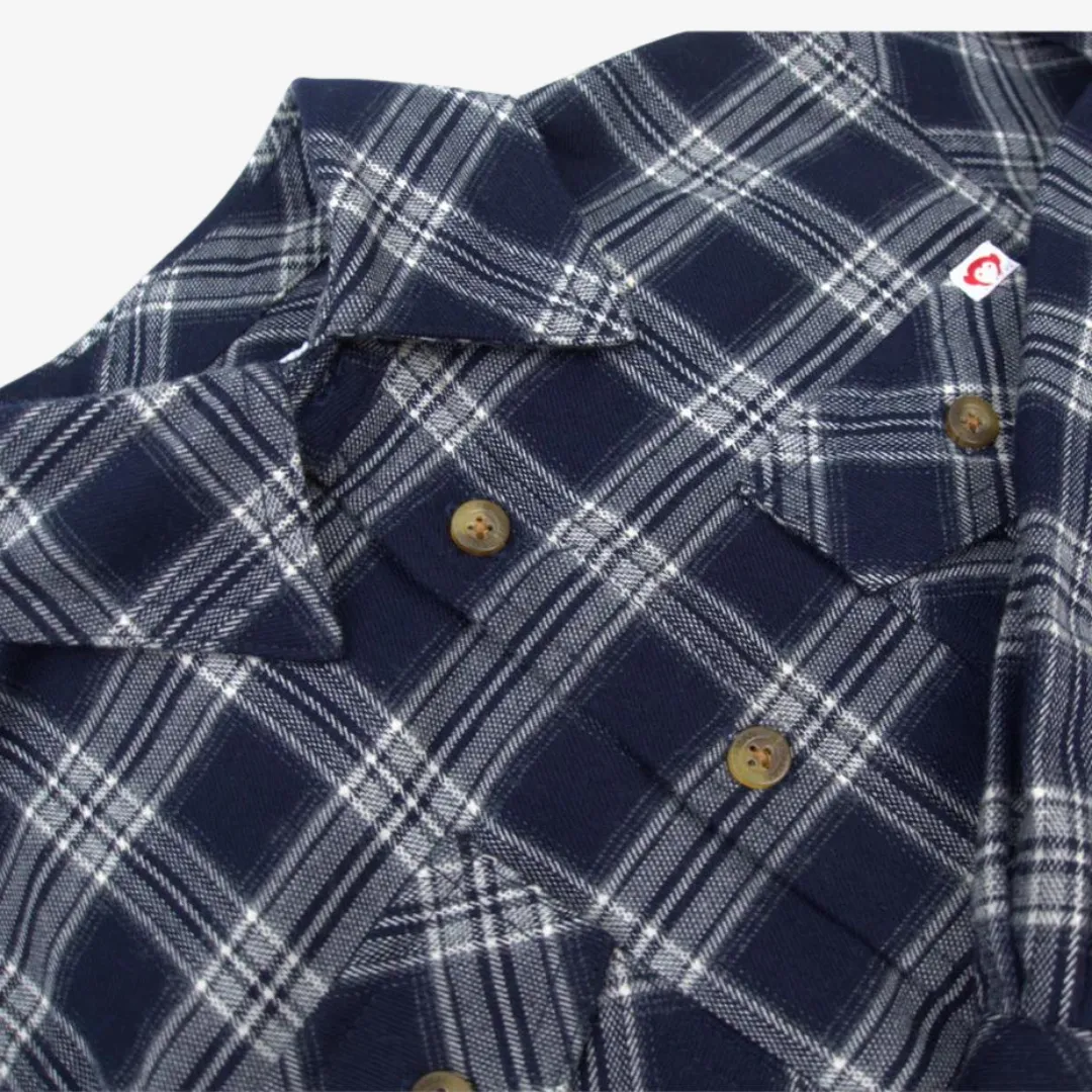 Flannel Shirt | Navy Plaid