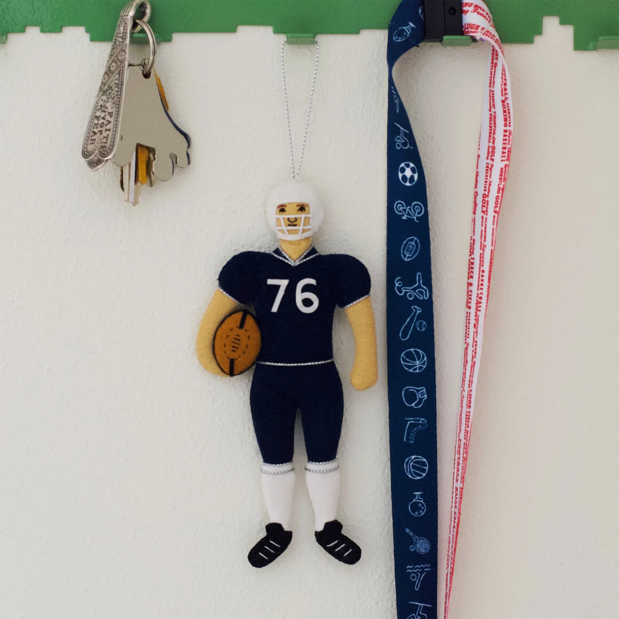 Football Player Ornament