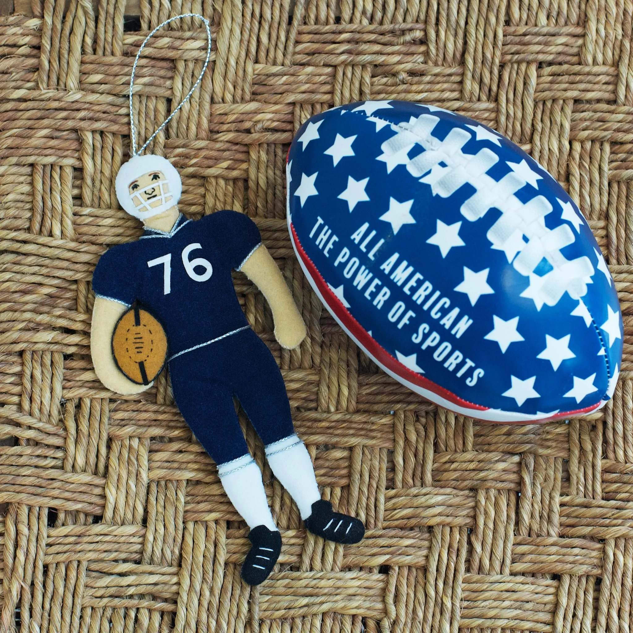 Football Player Ornament