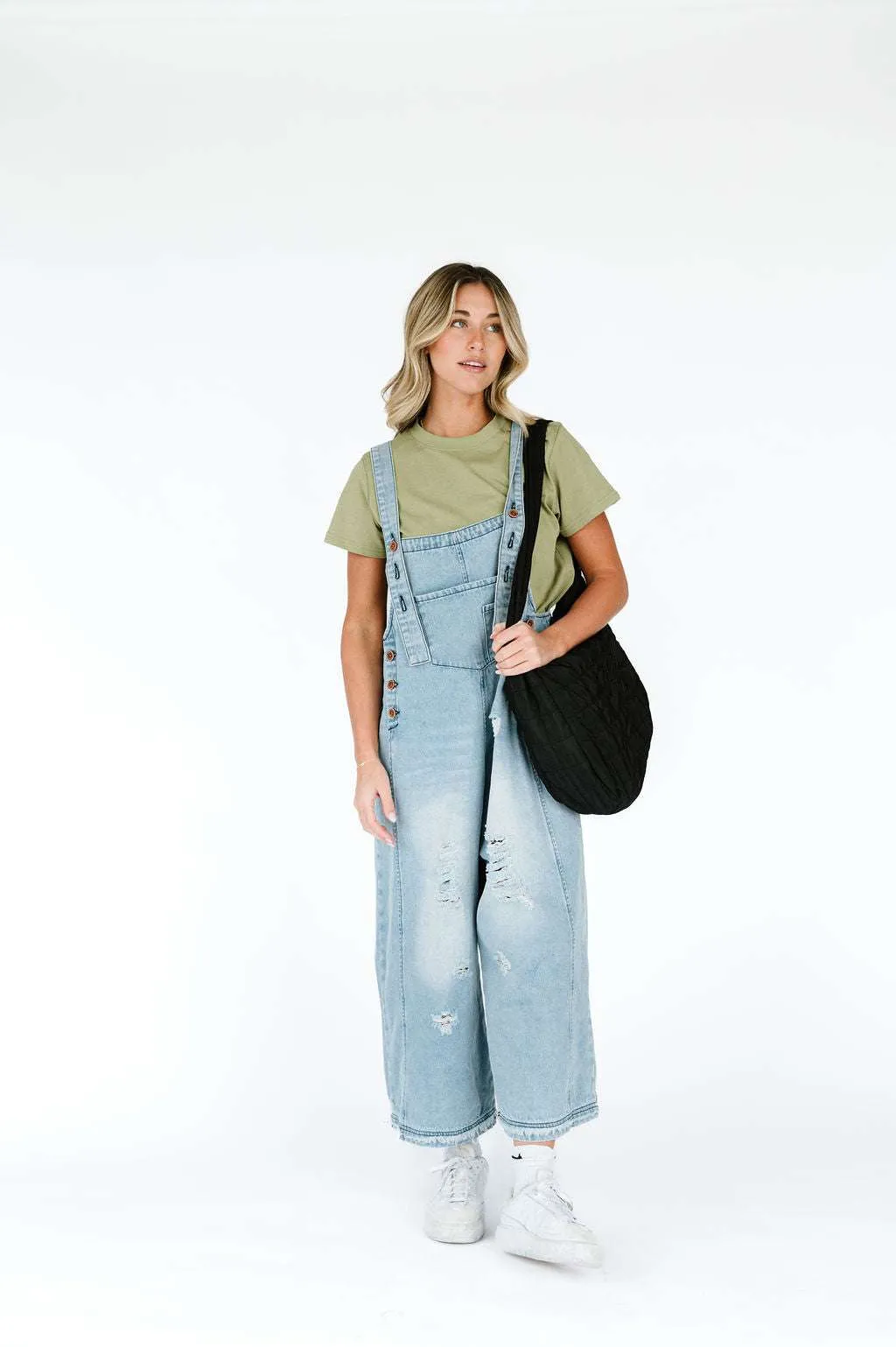 Frankie Denim Overalls | Light Wash