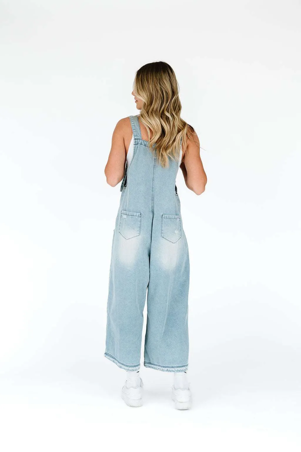 Frankie Denim Overalls | Light Wash