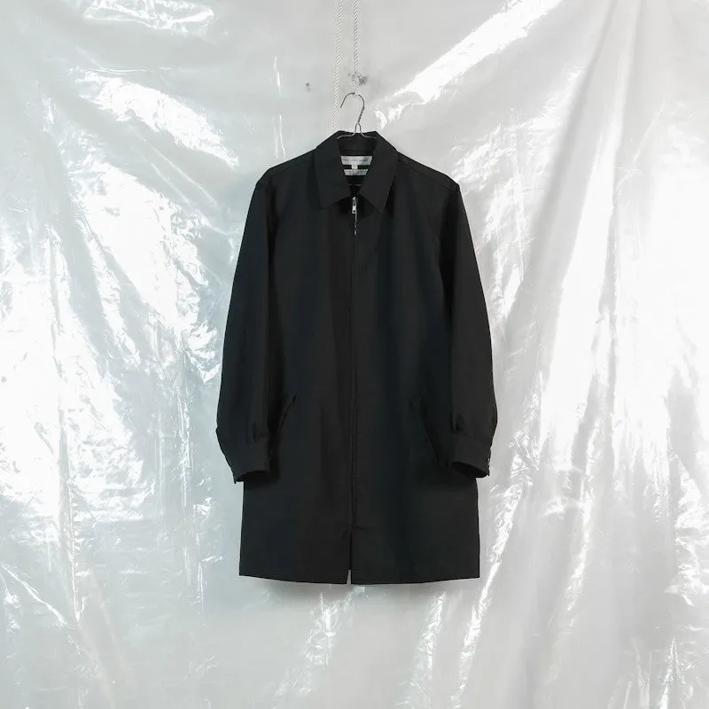 gabardine zip coat