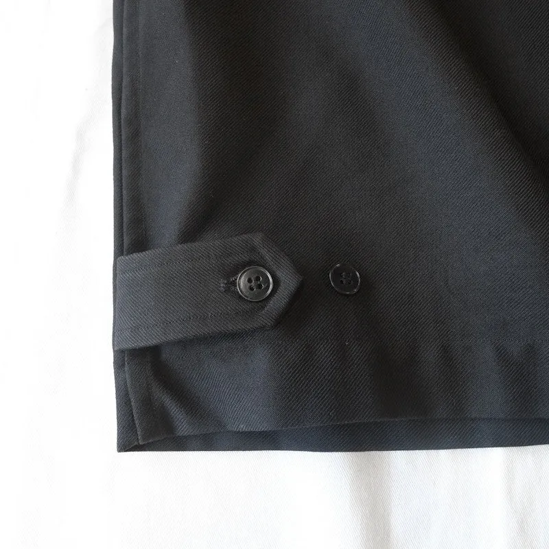 gabardine zip coat