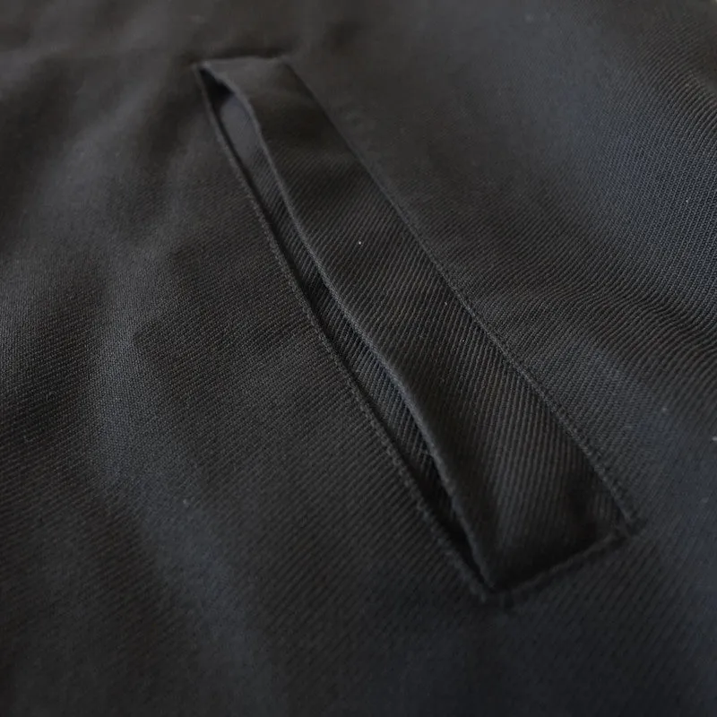 gabardine zip coat