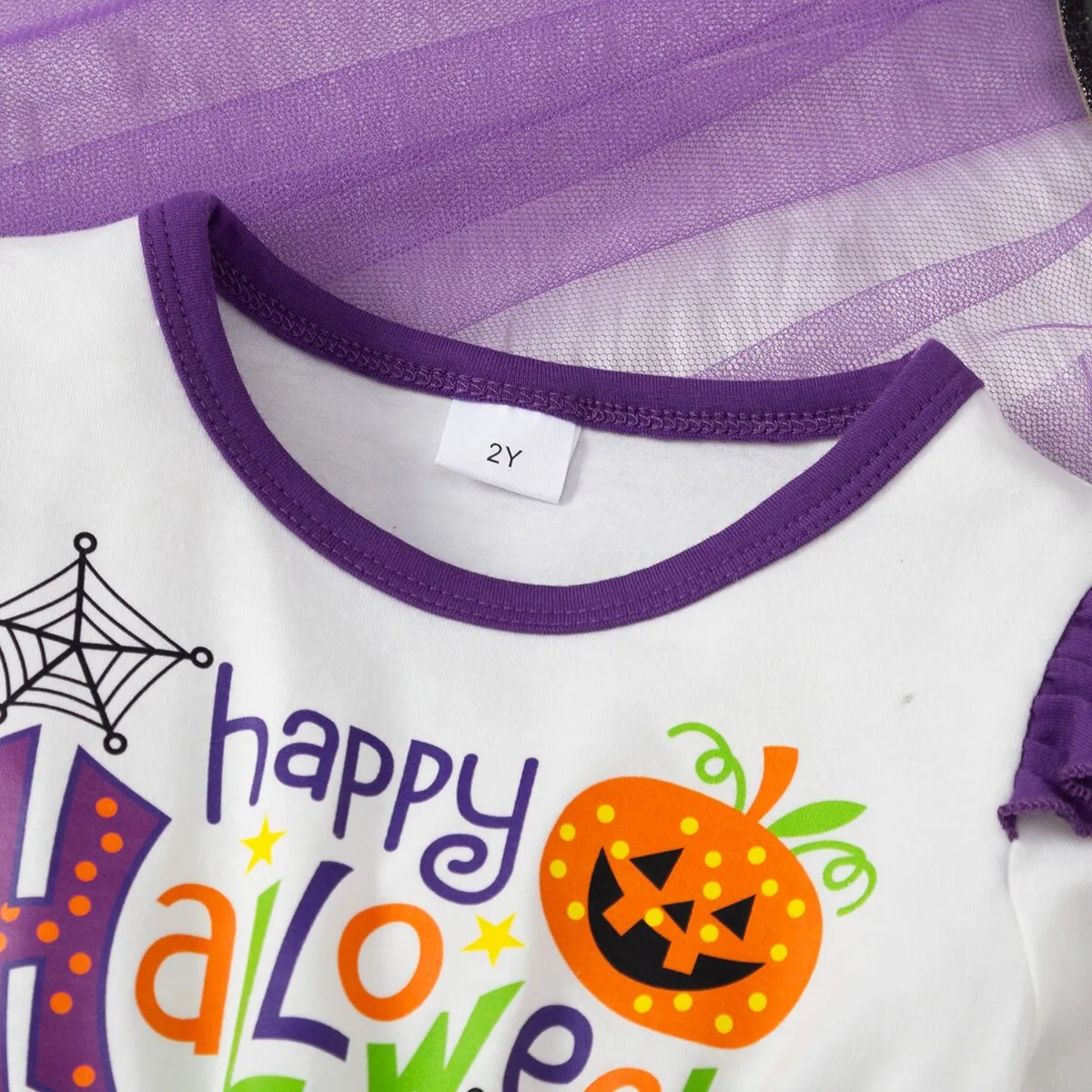 Girls Halloween Flutter Dress