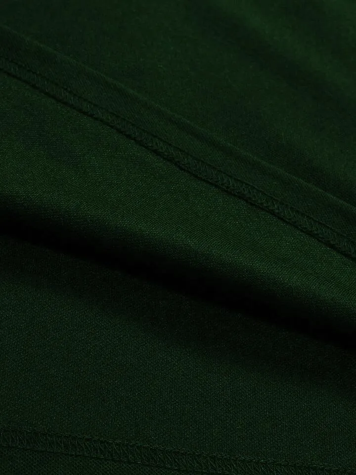 Half Zipper Hoomie Polo Shirt Brooklyn In Bottle Green