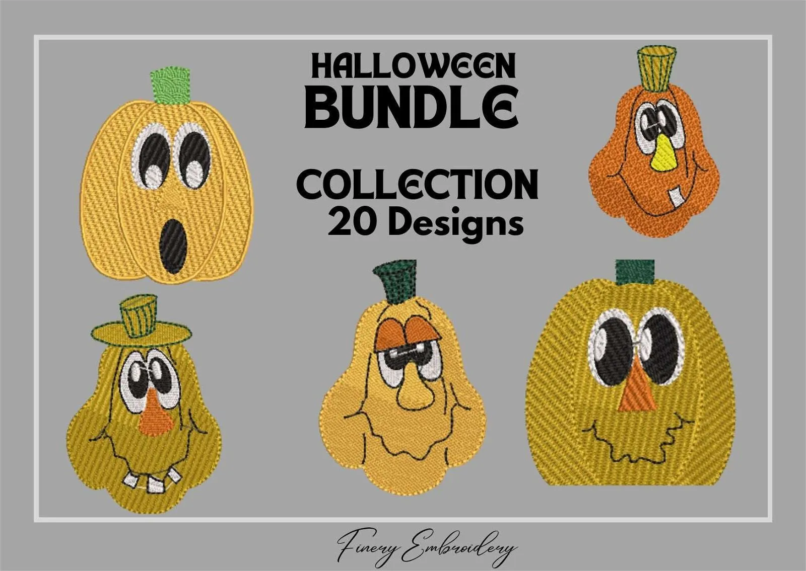 Halloween Bundle 10 - 20 Embroidery Designs