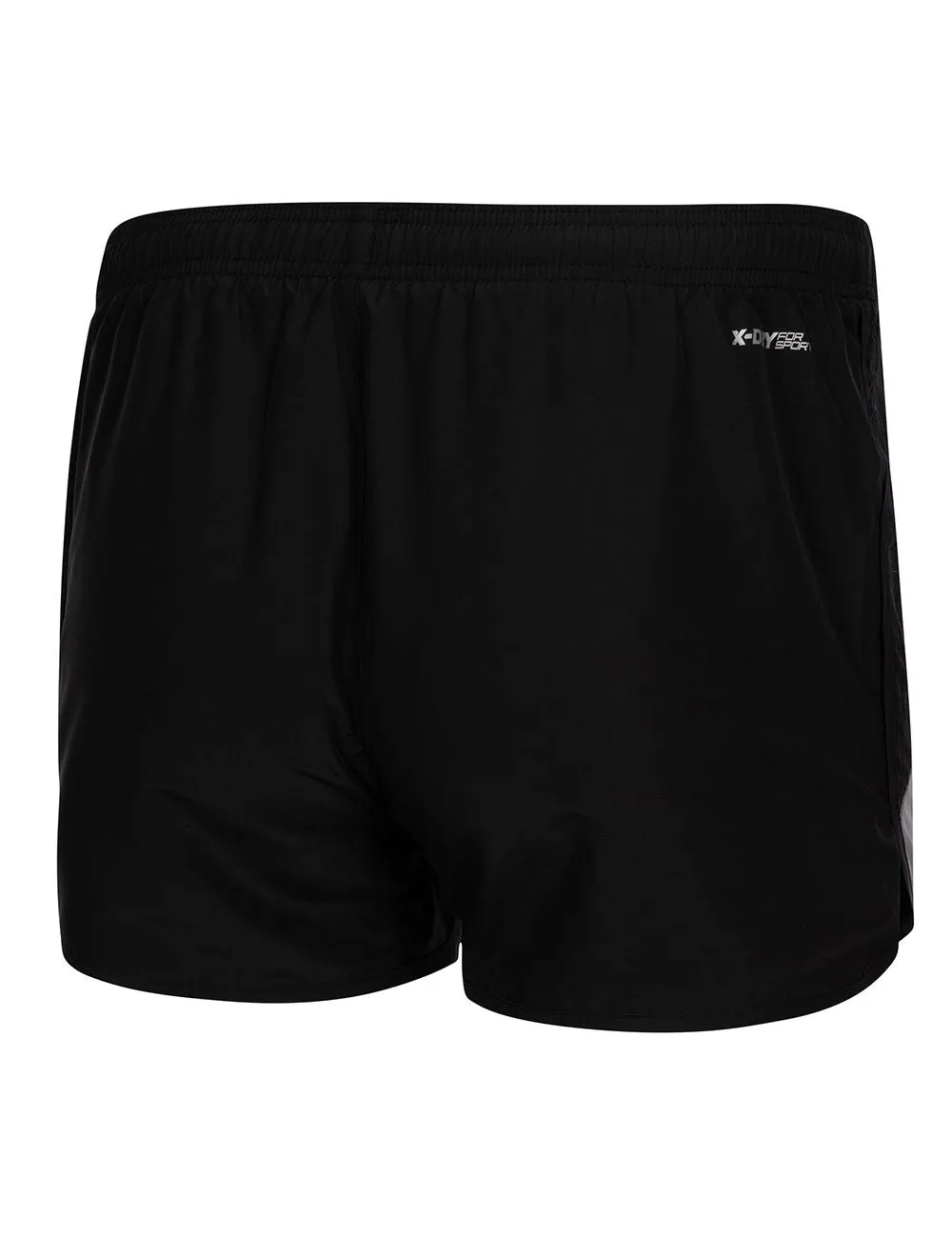 Herren Funktions Laufshorts Comfort Line Schwarz Grau