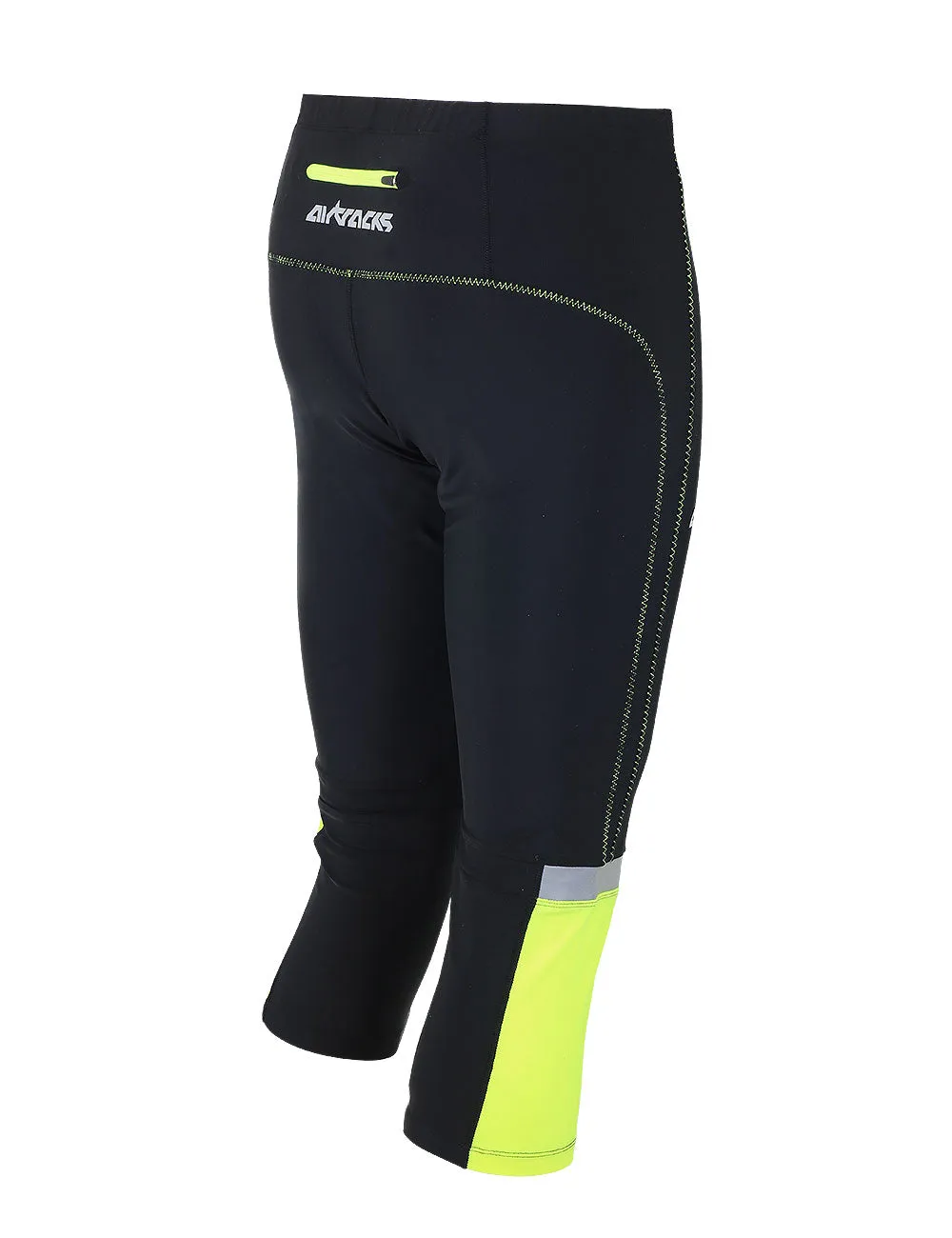 Herren Laufhose Tight 3/4 Lang Neon Setprodukt