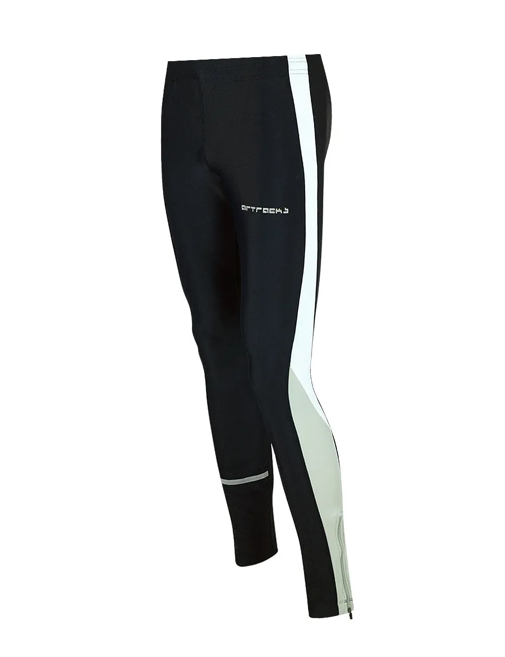 Herren Thermo Laufhose Tight Lang Schwarz Setprodukt