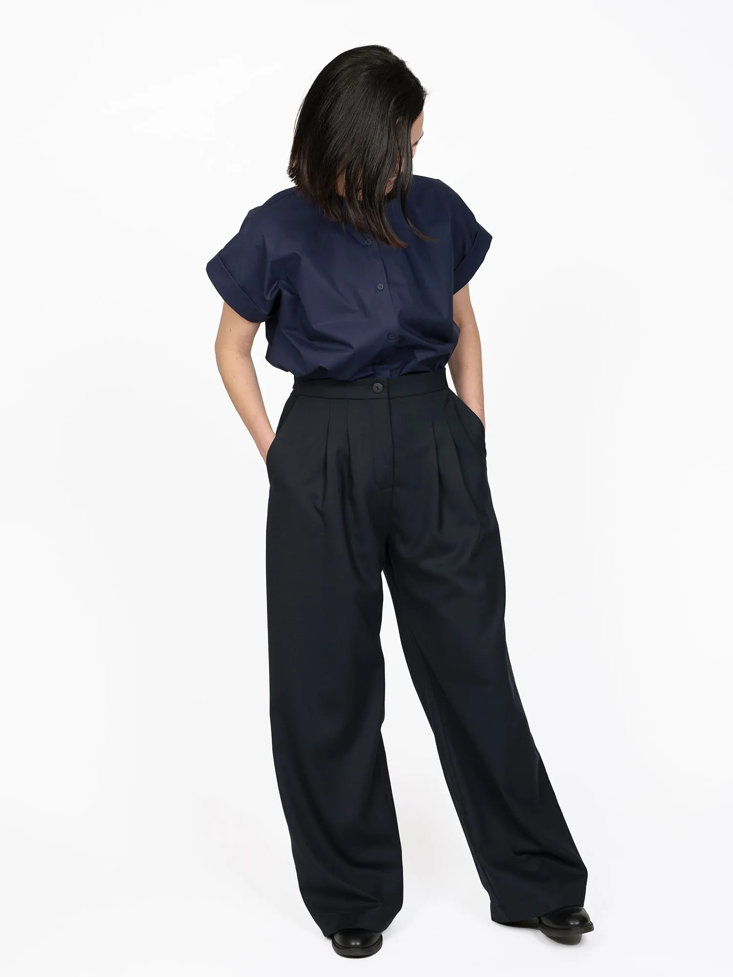 HIGH-WAISTED TROUSERS PATTERN