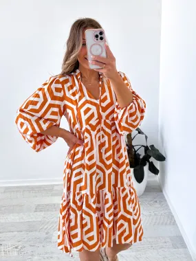 Hudson Dress - Orange