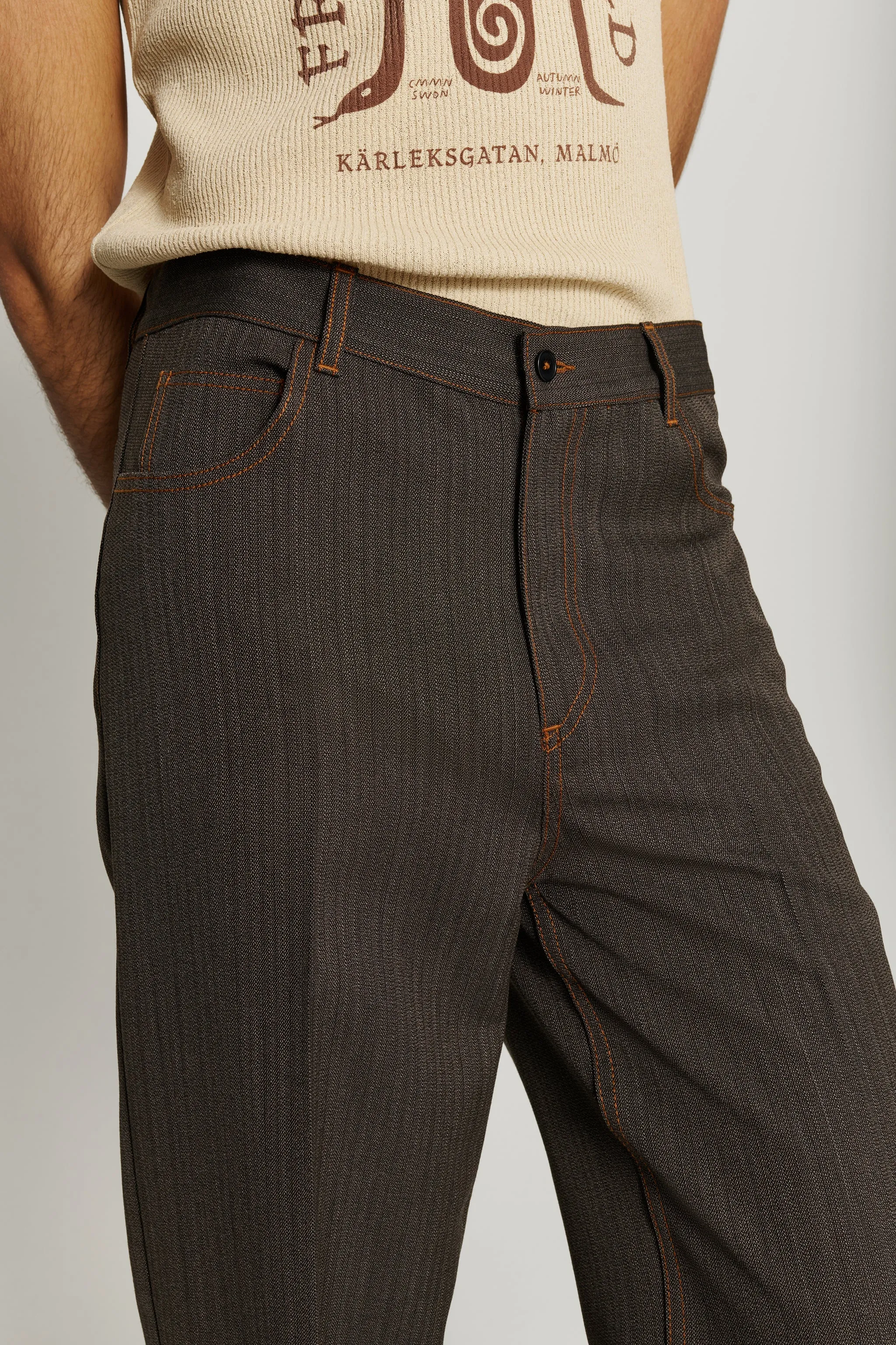 Jackson wide Straight-Leg Trousers