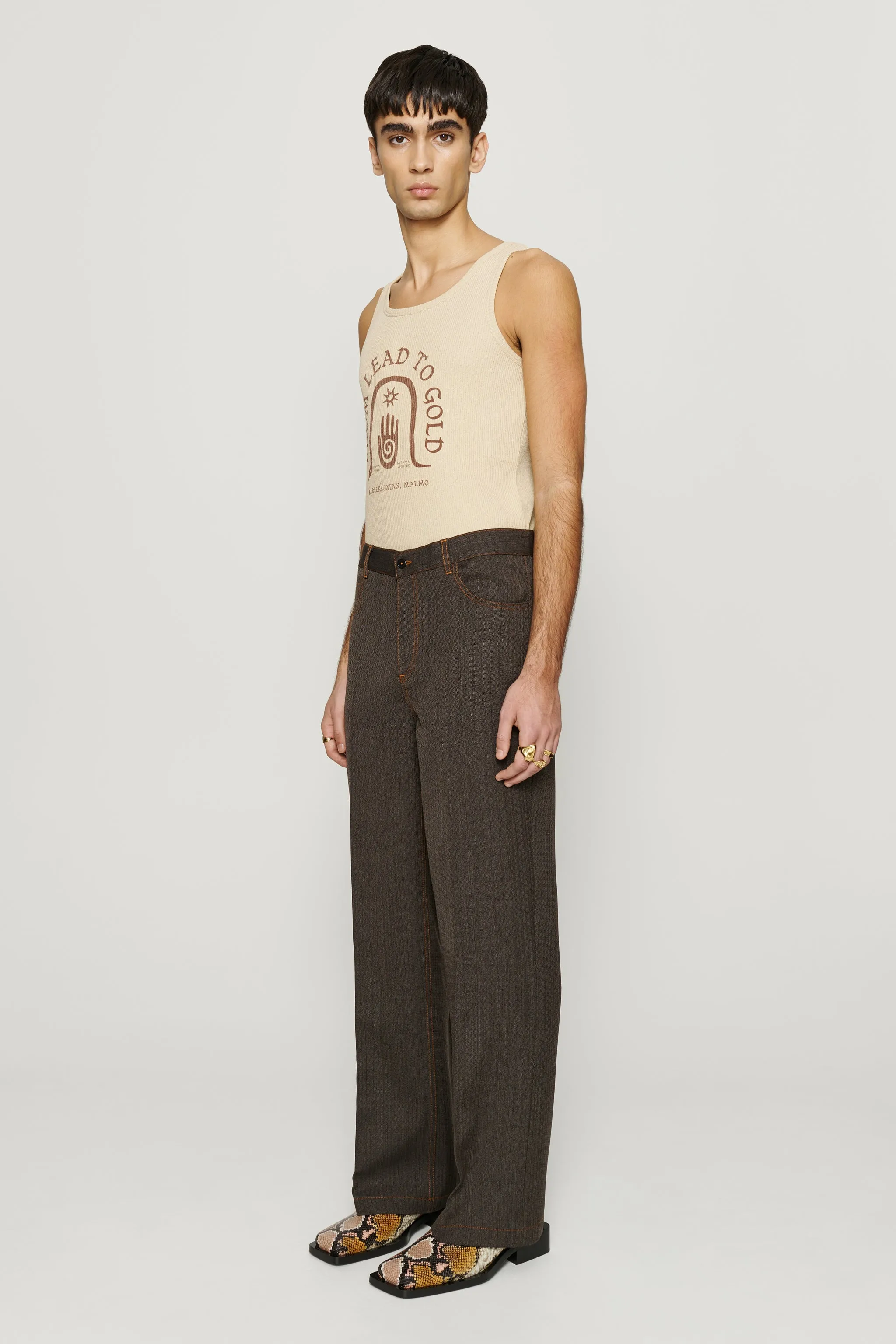 Jackson wide Straight-Leg Trousers