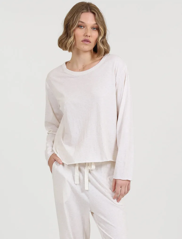 Jada Organic Cotton Boxy Long Sleeve Tee