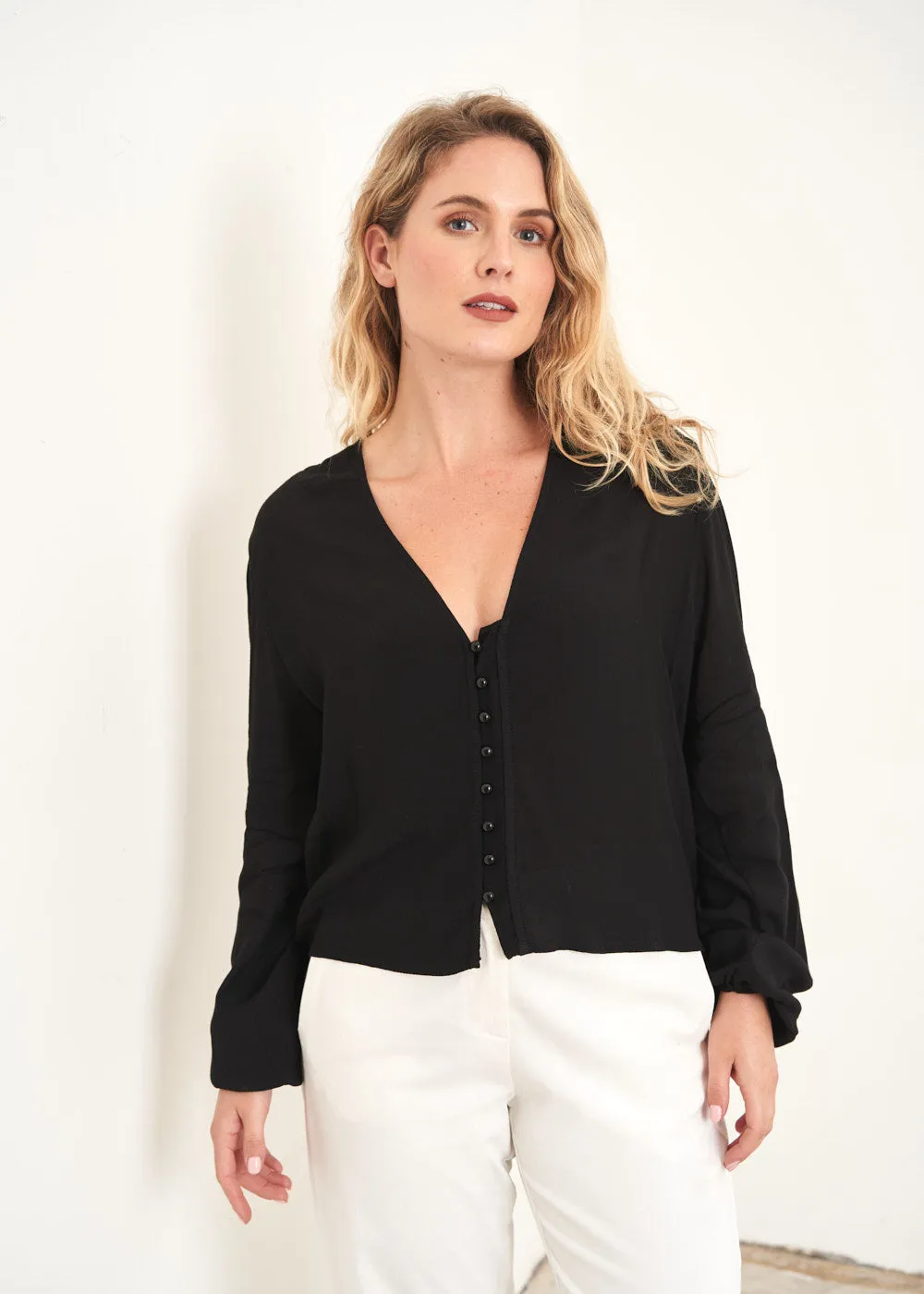 JANE CREPE SHIRT