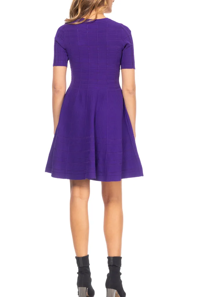 Kastalia Purple Knitted Dress