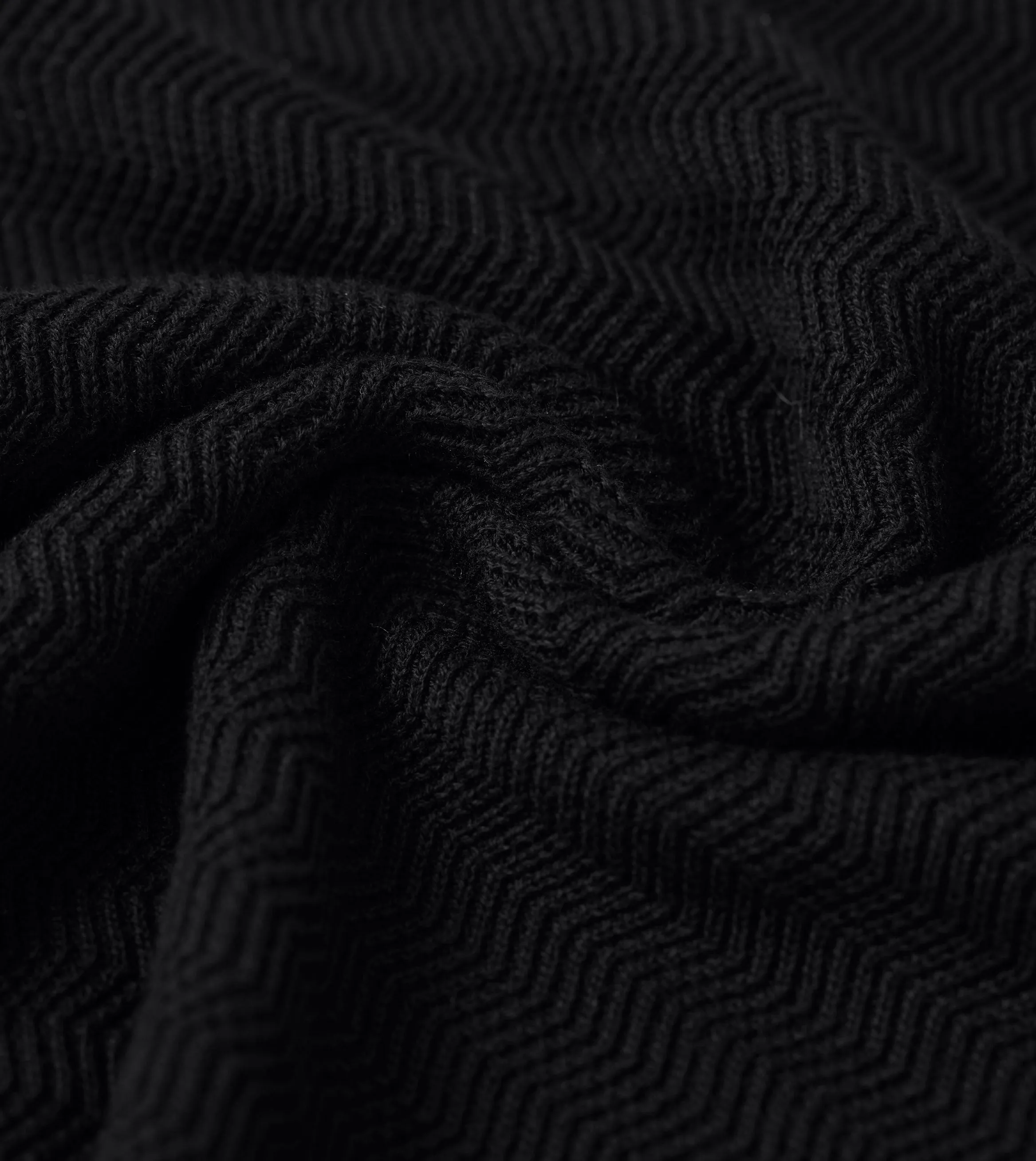 Knit Polo 01 Black