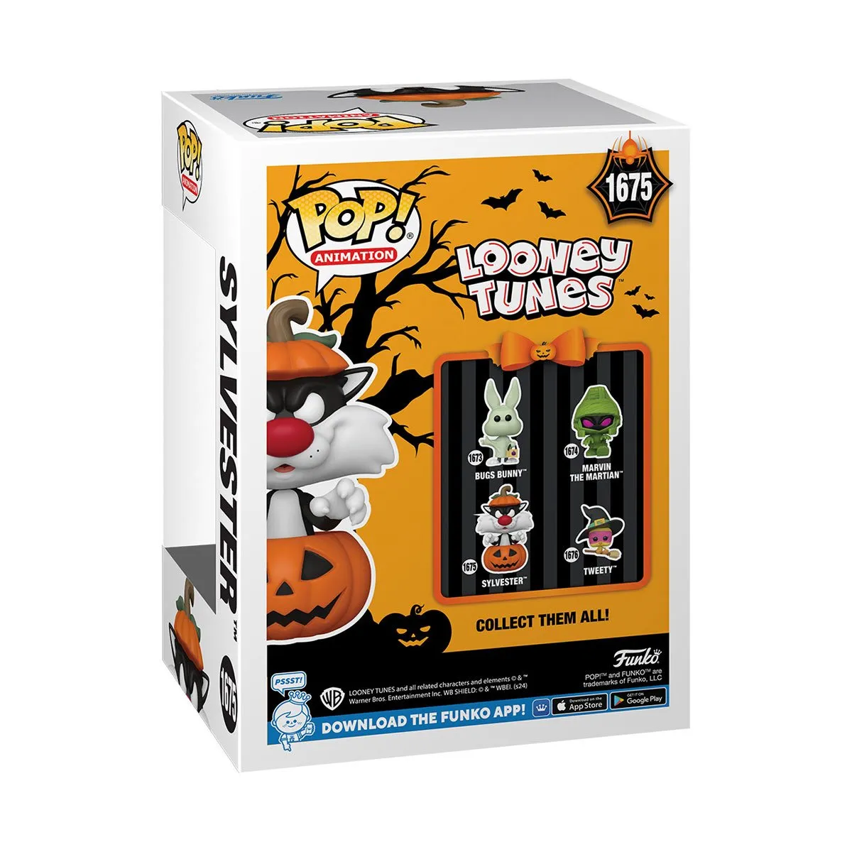 Looney Tunes Halloween Sylvester with Pumpkin Funko Pop! Vinyl Figure #1675