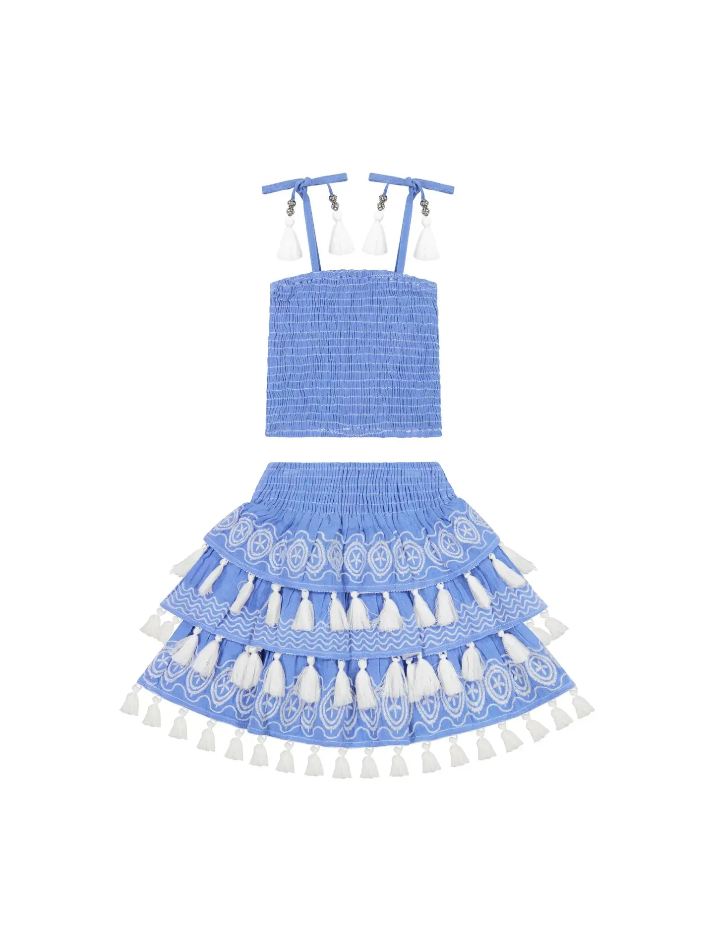 Louisa Smocked Top & Skirt Set