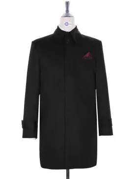 Mac Coat Men's | Tailor Made Vintage Style Original Black Mac Coat