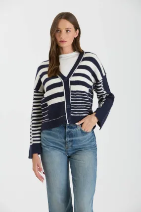 Maddy Multi Stripe Knit Cardigan